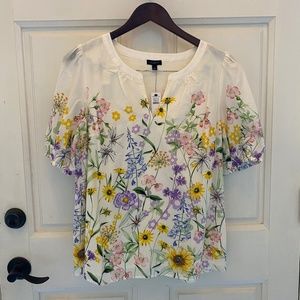 Talbots Floral Blouse